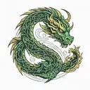 Design a Tattoo A dragon (representing your Chinese zodiac sign) wrapped around an integrated circuit (representing your Chinese zodiac sign). tattoo design idea