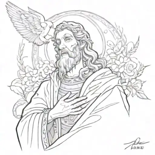 Saint Jude praise tattoo design idea