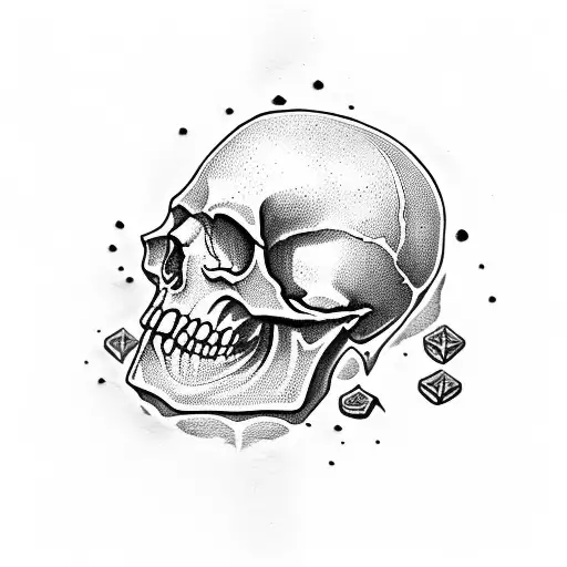 WW2 Serbian Skull tattoo design idea