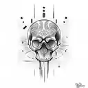 WW2 Serbian Skull tattoo design idea