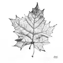 Leaf tattoo design idea