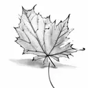 Leaf tattoo design idea