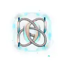 number 69, representing a loop, original tattoo design idea