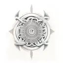 number 69, representing a loop, original tattoo design idea