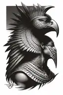 Horus egyptian god tattoo design idea