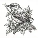 bird tattoo design idea