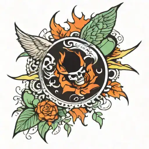 Zach Bryan inspired "burn burn burn" tattoo design idea