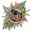 Zach Bryan inspired "burn burn burn" tattoo design idea