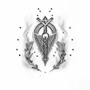 military caduceus  tattoo design idea