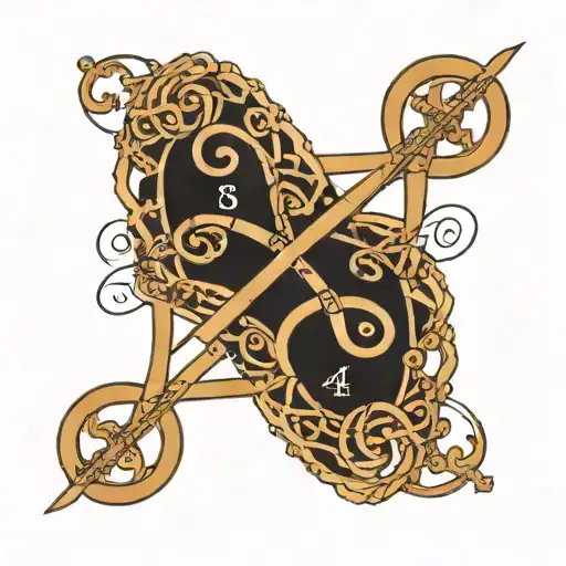 math and infinity symbol tattoo design idea