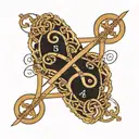 math and infinity symbol tattoo design idea