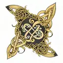 math and infinity symbol tattoo design idea