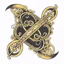 math and infinity symbol tattoo design idea