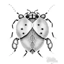sunshine ladybug tattoo design idea
