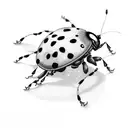 sunshine ladybug tattoo design idea