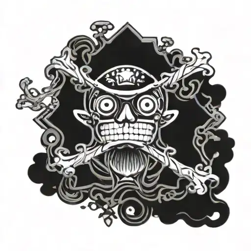Brook One Piece tattoo design idea