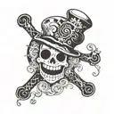 Brook One Piece tattoo design idea