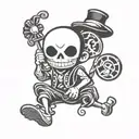 Brook One Piece tattoo design idea