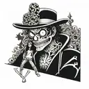 Brook One Piece tattoo design idea