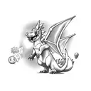 charizard  tattoo design idea