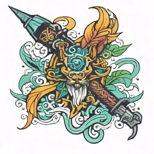 drift 420 joint tattoo design idea