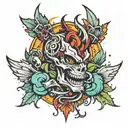 drift 420 joint tattoo design idea
