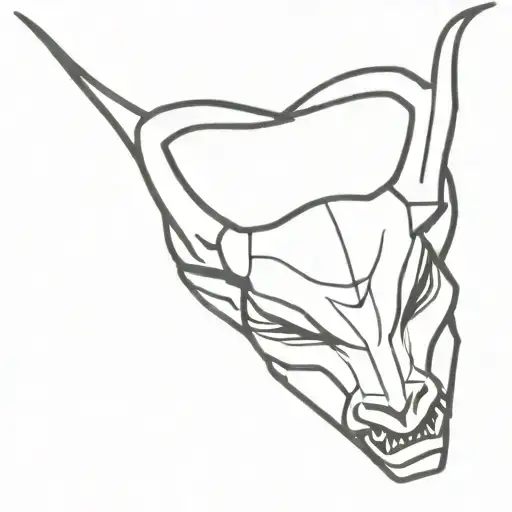 devil horns tattoo design idea