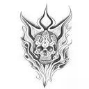 leon en flamas  tattoo design idea