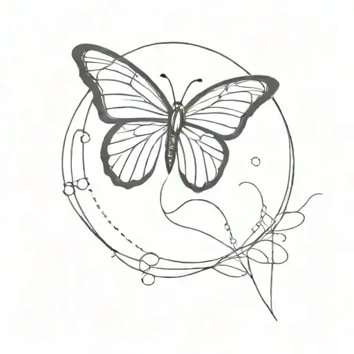 semicolon as a butterfly tattoo design idea