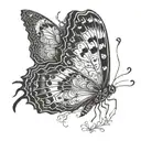 semicolon as a butterfly tattoo design idea