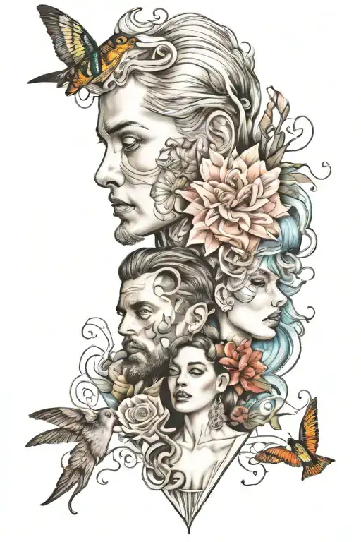 Sophia and Aaron  tattoo design idea
