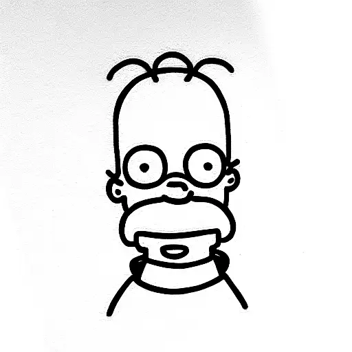 simpsons tattoo design idea