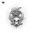 flamingo tattoo design idea