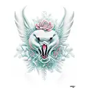 flamingo tattoo design idea