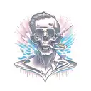 flamingo tattoo design idea