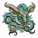 Thresh Polka Ram tattoo design idea