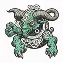 Thresh Polka Ram tattoo design idea