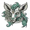 Thresh Polka Ram tattoo design idea