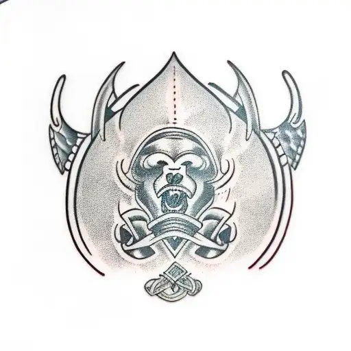 viking bear paw tattoo design idea