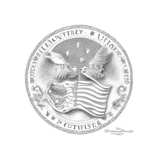 usa country outline with Czech Republic inside  tattoo design idea