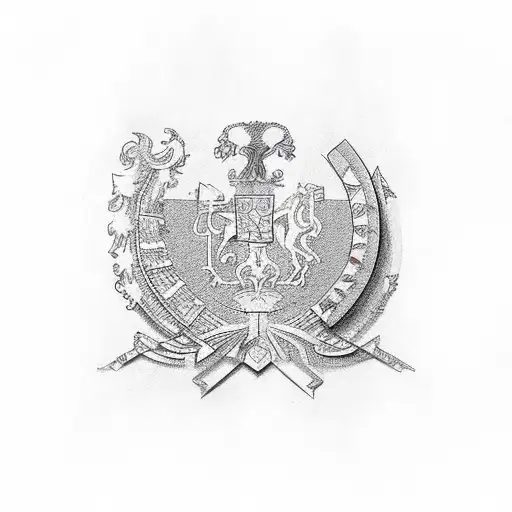 Czech Republic with United States of America  tattoo design idea