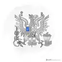 Czech Republic with United States of America  tattoo design idea