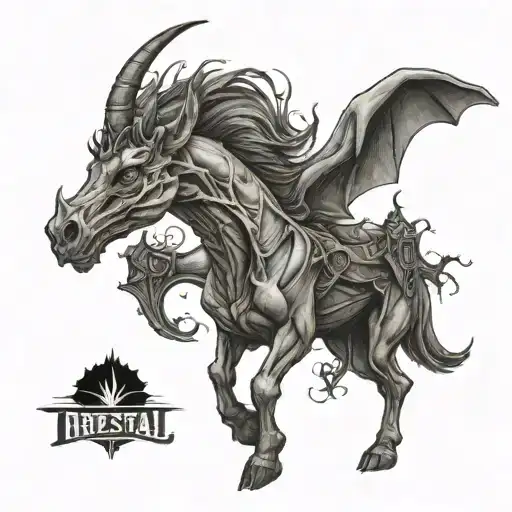 Thestral  tattoo design idea