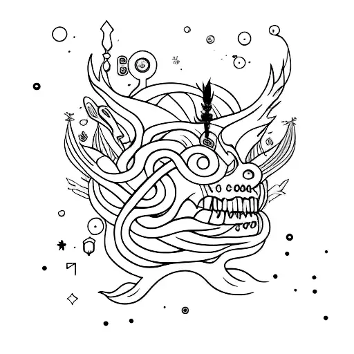 420 oculto tattoo design idea