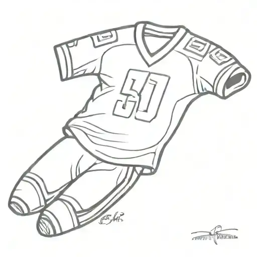 football jersey tattoo design idea