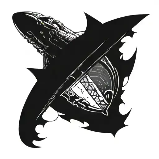leviathan ship from mass effect tattoo design idea