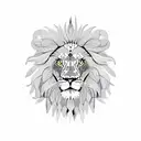 lion snake flowers tattoo design idea