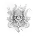 scroll tattoo design idea