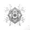 scroll tattoo design idea