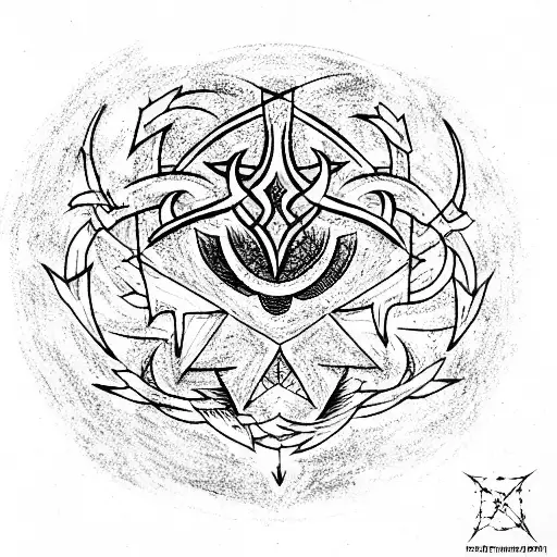 sigil of astaroth  tattoo design idea
